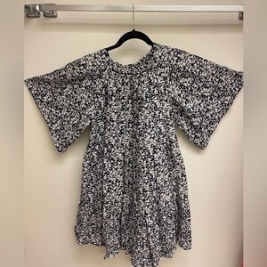 MIRTH caftan Dress in Navy Floral